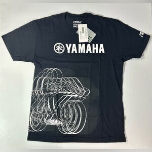 Yamaha FX Factory Effex Motorcycle T Shirt Mens Medium Cotton Black White Logo